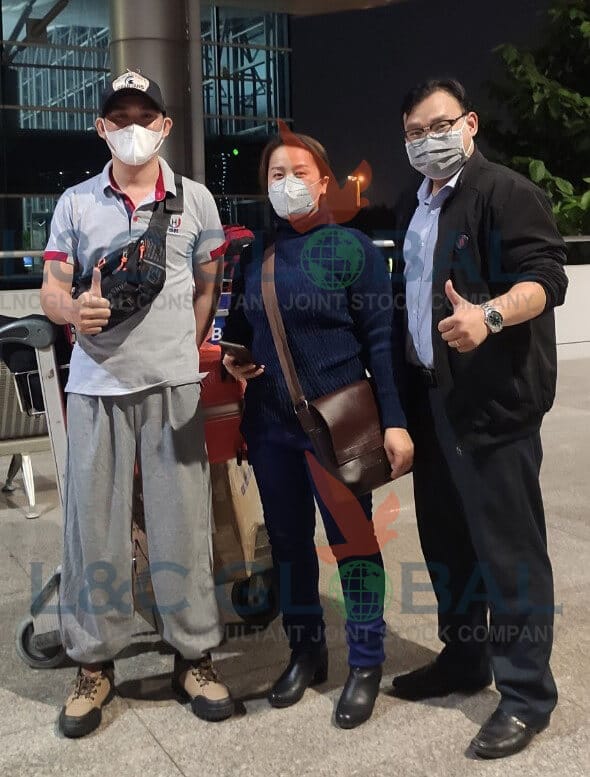 a group of people wearing face masks