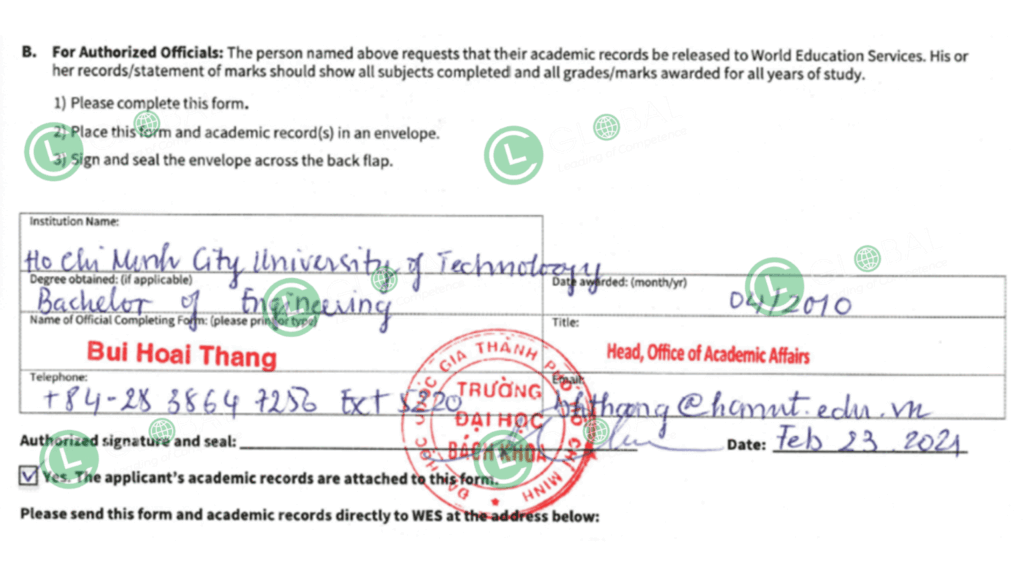 HƯỚNG DẪN CHI TIẾT QUY TRÌNH XIN HỒ SƠ NỘP WES