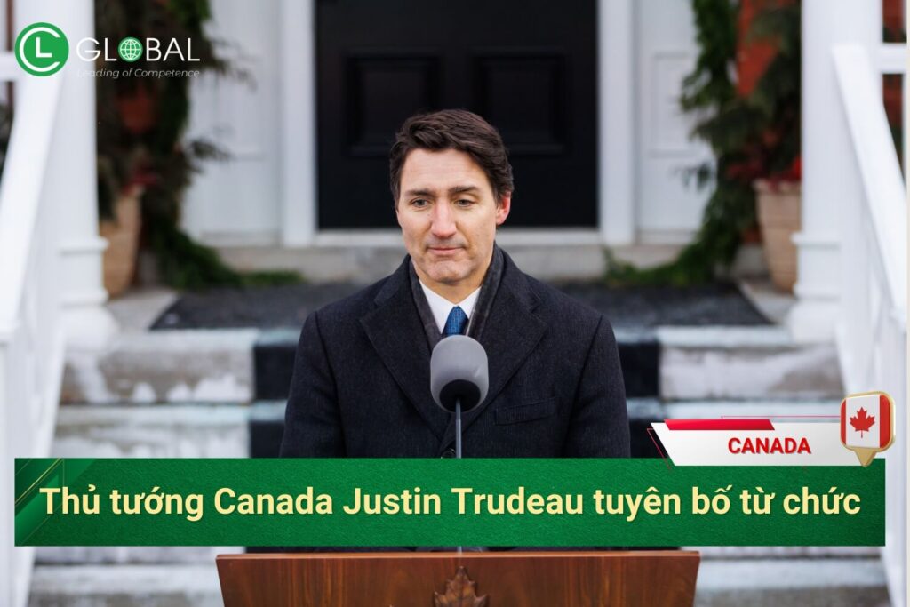Thủ tướng Canada Justin Trudeau tuyên bố từ chức