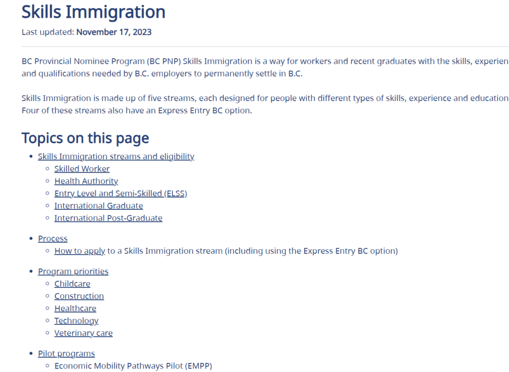 British Columbia và Ontario tăng thư mời đề cử