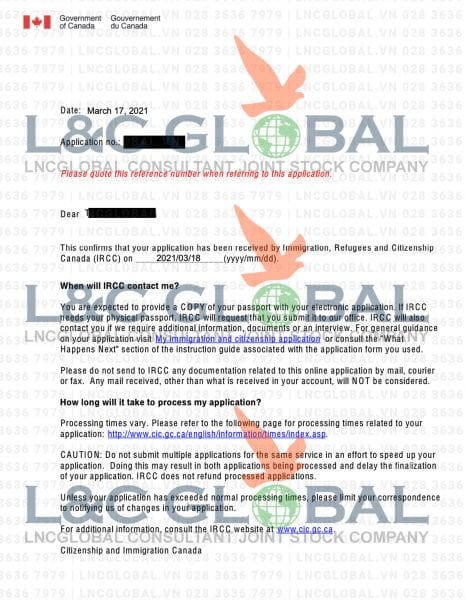 Submission Letter lao động định cư Canada