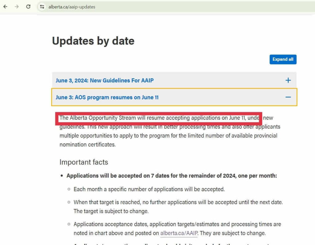 CHƯƠNG TRÌNH AOS ALBERTA